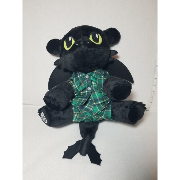 Build-A-Bear How to Train Your Dragon Black Dragon Toothless with Clothing 17 in - Picture 3 of 10